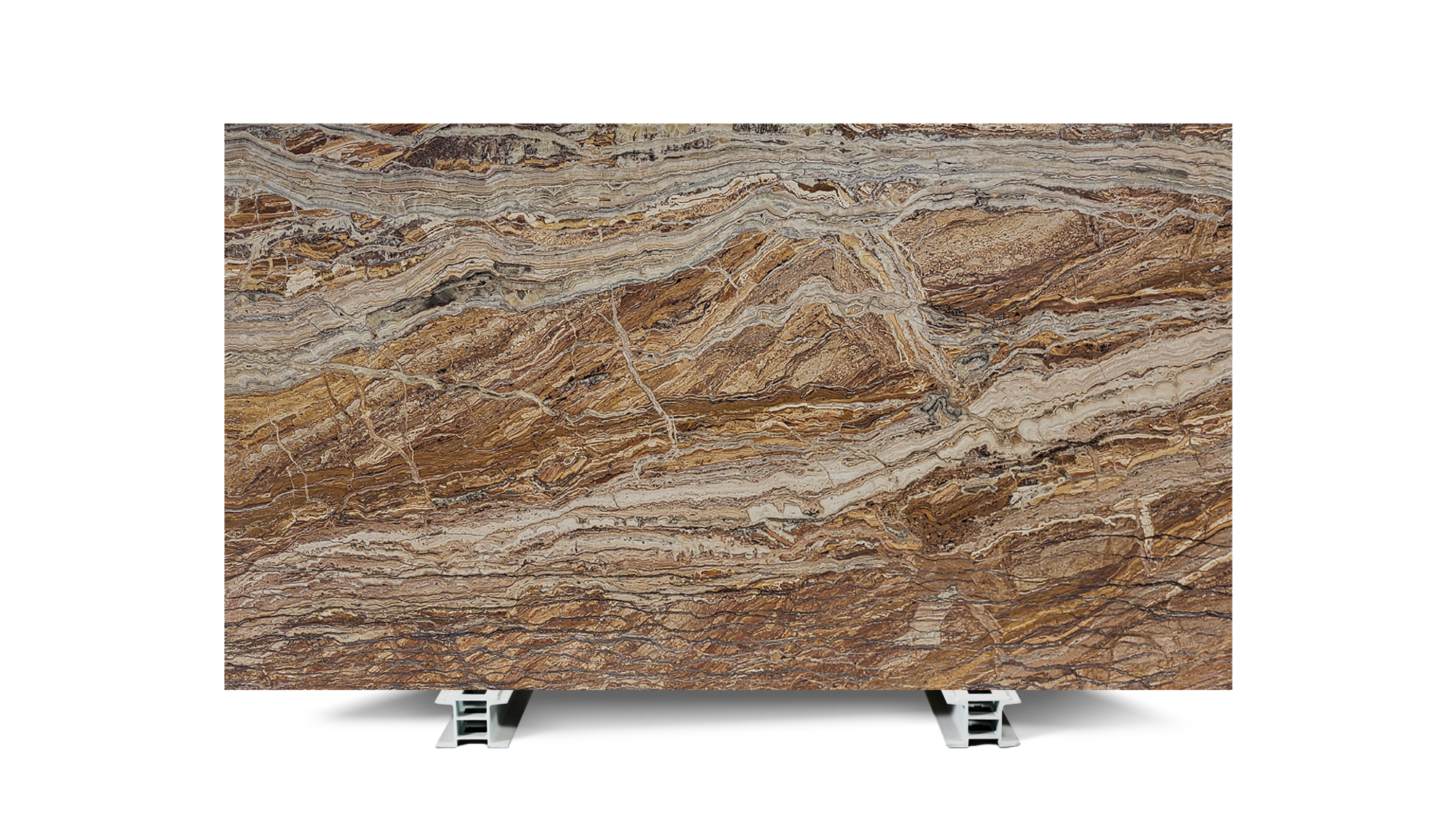 Brachot TRAONYX JUNGLE — Marbre, Brun
